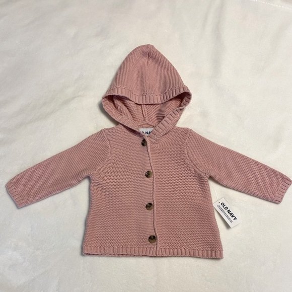 🌟3 for $22🌟 NWT Pink Baby Cardigan - Picture 1 of 3